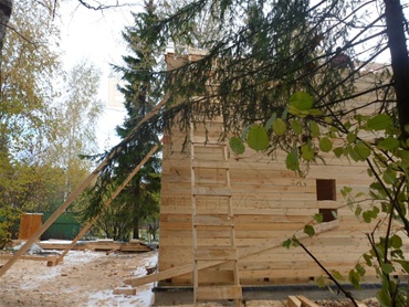 Строительство дома. Дом 9x9 м. Калужское шоссе, Вороново, снт Ранет