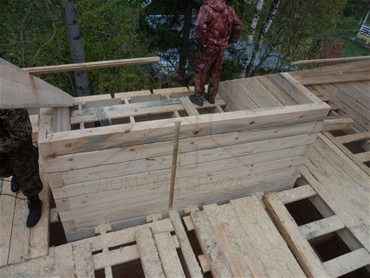 Строительство дома. Дом 9x9 м. Калужское шоссе, Вороново, снт Ранет