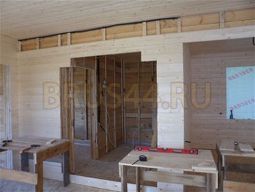Внутренняя отделка. Дом 7х8 м. + 2 м. крыльцо и балкон. Тульская область, Ясногорский р-н, снт Октава.