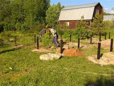 Фундамент. Дом 6х9 м. Калужское шоссе, снт Ранет