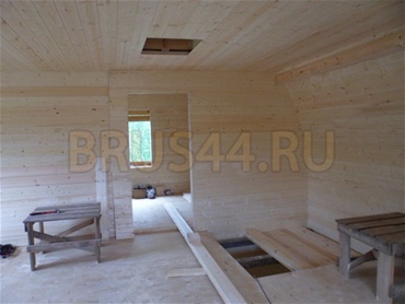 Внутренняя отделка. Дом 6х9 м. Калужское шоссе, снт Ранет